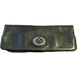 DANIER Olive Leather Clutch
